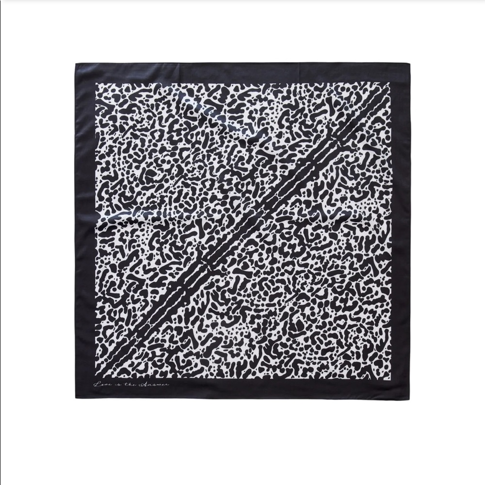 LITA by Ciara Silk and Cotton blend Cheetah print scarf